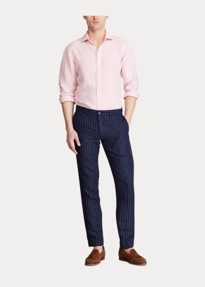 Men's Polo Ralph Lauren Slim Fit Pinstripe Pants | 502176WTY